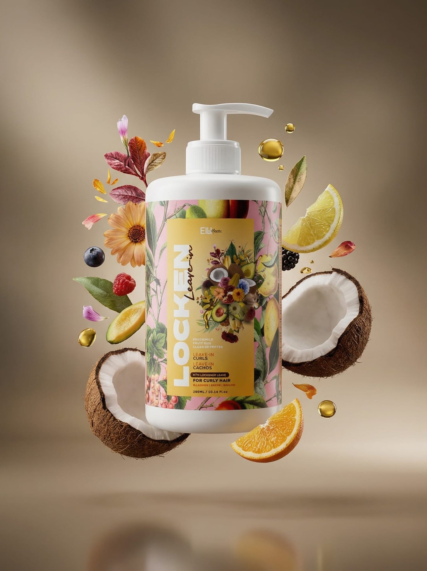Feuchtigkeitsspendendes Leave-in Für Lockiges Haar Mit Fruchtöl -Frühling Edition