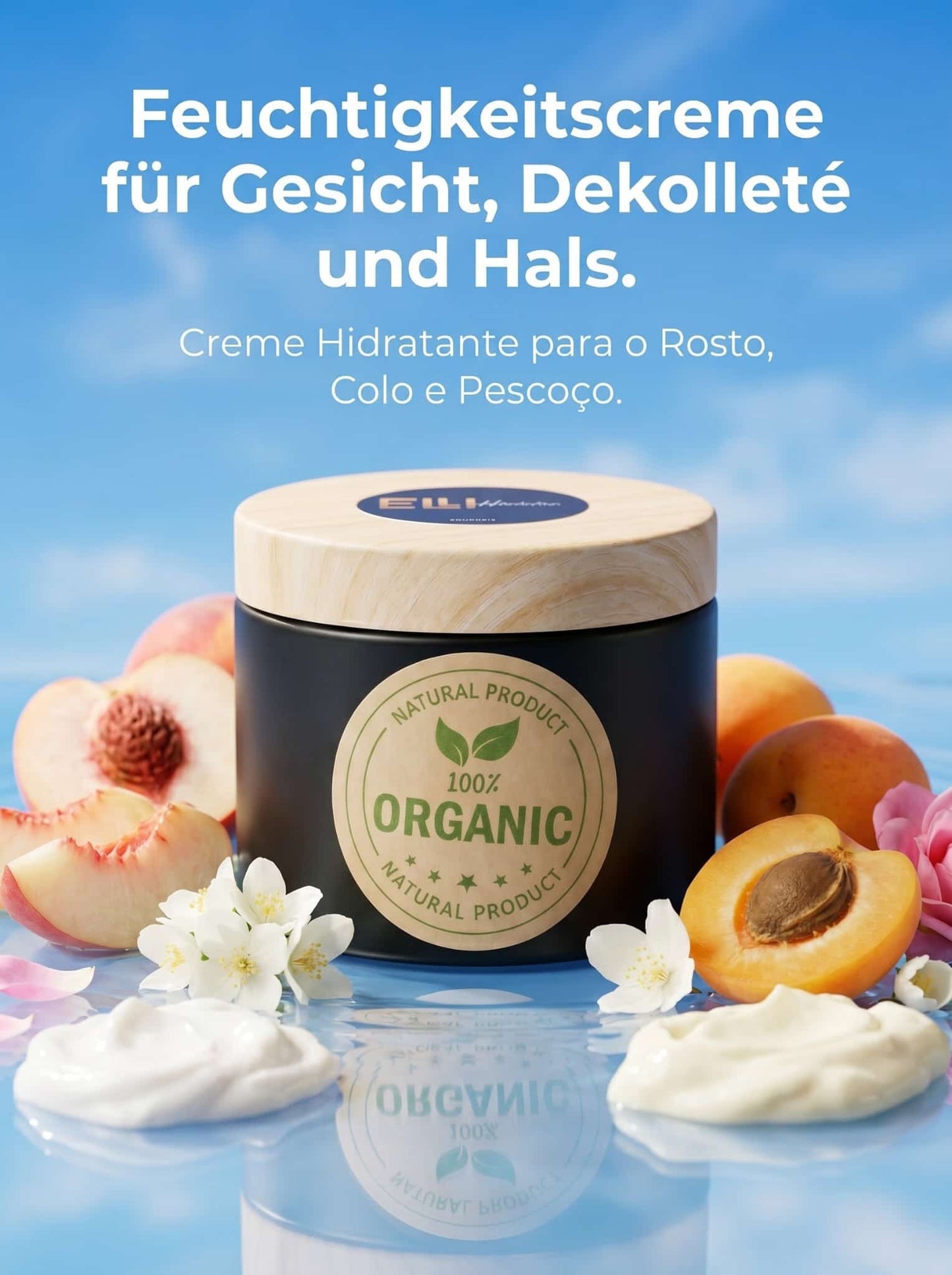 Feuchtigkeitscreme Für Gesicht, Dekolleté und Hals